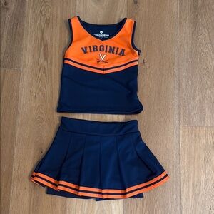 University of Virginia Colosseum Kids Matching Cheer Set - Navy and Orange